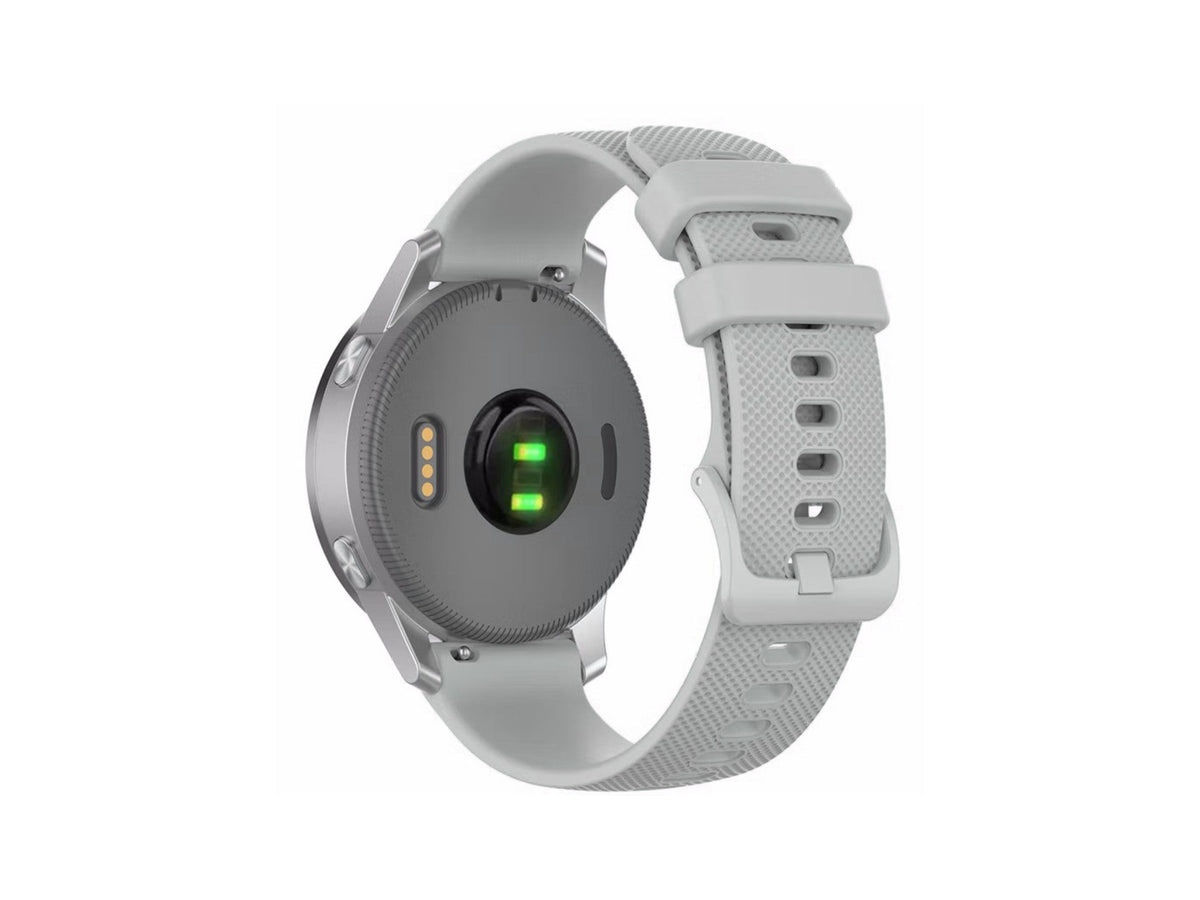 Techancy Bracelete Para Relógio Inteligente Cinzenta KC2120 De 20 Mm, Compatível Com Samsung Galaxy Watch/Huawei Watch